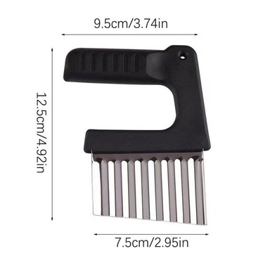 CUCHILLO CORTE ONDULADO PARA PAPAS FRITAS Y VERDURAS X 2 UNIDADES - 6