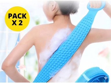 CEPILLO ANKAFA BANDA AMBAR SILICONA DUCHA BAÑO