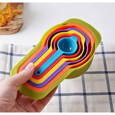 PACK 2 ACCESORIOS COCINA ANKAFA SETS CUCHARAS MEDIDORAS 6 PCS