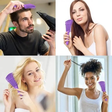 PACK X 3 PEINE DESENRREDANTE PARA CABELLO RIZO - 4