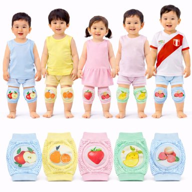 PACK 6 RODILLERAS BEBÉ SURTIDAS ANTIDESLIZANTES SEGURIDAD DIARIA