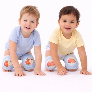 PACK 4 RODILLERAS BEBÉ CELESTE ANTIDESLIZANTES SEGURIDAD TOTAL