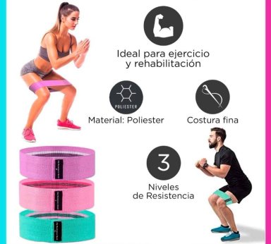 SET DE 3 BANDAS DE TELA PARA ENTRENAMIENTO PREMIUM - 2