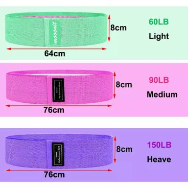 SET DE 3 BANDAS DE TELA PARA ENTRENAMIENTO PREMIUM - 6