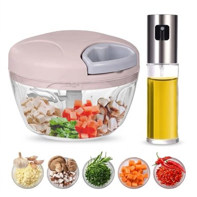 PACK COCINA 2 EN 1 – ACEITERO 100 ML + MINI PICADOR DE AJOS