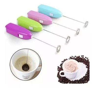 PACK 3 ACCESORIOS COCINA ANKAFA MULTICOLOR BATIDOR ESPUMADERA MANUAL CAFE LECHE JUGOS