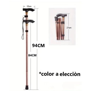 BASTÓN PLEGABLE ERGONÓMICO – AJUSTABLE Y COMPACTO PARA HOMBRES Y MUJERES - 4