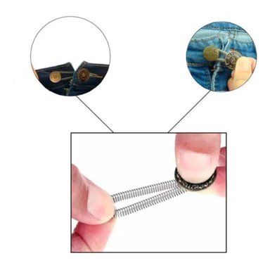 JUEGO DE 24 BOTONES EXTENSORES PARA PANTALONES Y FALDAS - AJUSTE PERFECTO Y CÓMODO