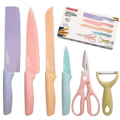 CUCHILLOS DE COCINA SET X6 PIEZAS