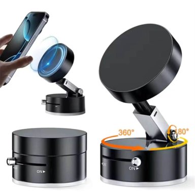 SOPORTE MAGNÉTICO PARA CELULAR HOLDER IMANTADO PLEGABLE AUTO CASA SUCCIÓN AL VACÍO