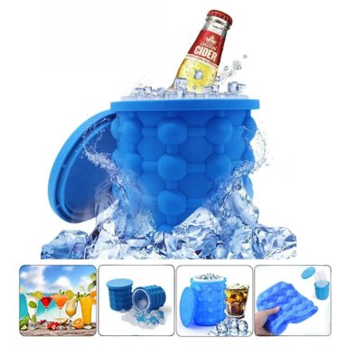 HIELERA AZUL SILICONA MULTIUSOS X 2 UNIDADES