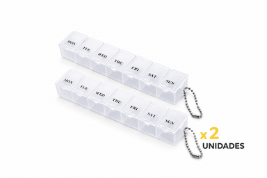 DOS PASTILLERO ORGANIZADOR SEMANAL