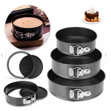 SET DE TRES MOLDES PARA KEKE PASTEL TORTA - CIRCULAR