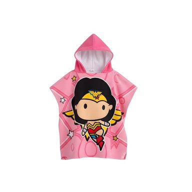 PONCHO TOALLA NIÑA CON CAPUCHA MICROFIBRA ABSORBENTE IDEAL PLAYA PISCINA - 1