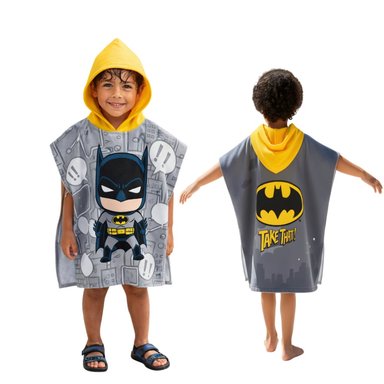 PONCHO TOALLA NIÑO CON CAPUCHA MICROFIBRA ABSORBENTE IDEAL PISCINA PLAYA - 3