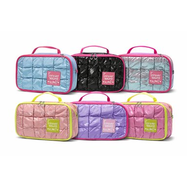 NECESER MAQUILLAJE ACOLCHADO IMPERMEABLE VIAJE COLORES SURTIDOS