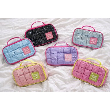 COSMETIQUERA PORTÁTIL GRAN CAPACIDAD TIPO PUFF PARA VIAJE