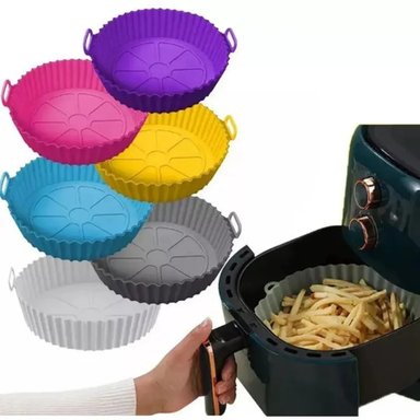 SET 4 MOLDES SILICONA COCINA SALUDABLE PARA FREIDORA DE AIRE 20CM