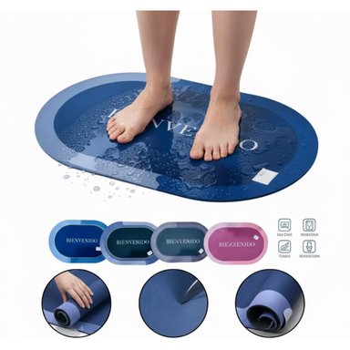 PACK X2 TAPETE ABSORBENTE ANTIDESLIZANTE SECADO RÁPIDO