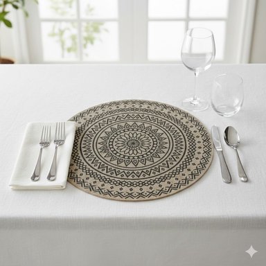 INDIVIDUALES REDONDOS ANTIDESLIZANTES X6