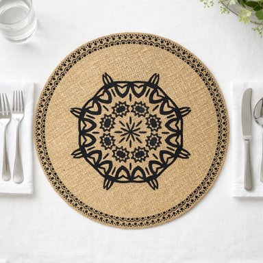 SET INDIVIDUALES REDONDOS ELEGANTES X6