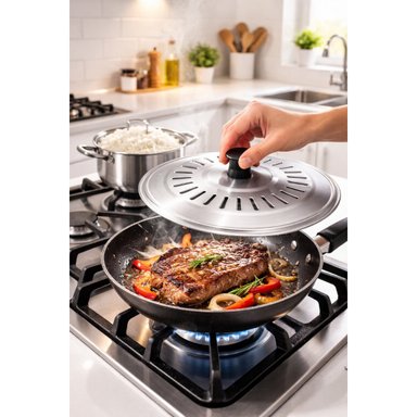 TAPA DE OLLA 18 CM ACERO INOXIDABLE PREMIUM