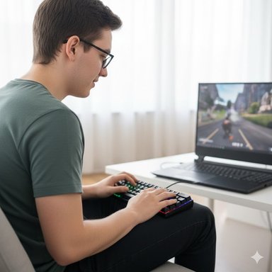 TECLADO GAMER 64 TECLAS ANTI GHOSTING USB ENK 1008 - 4