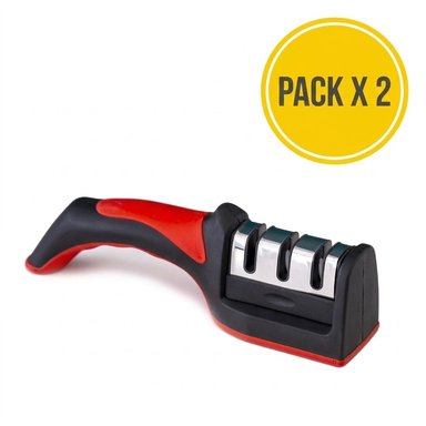 PACK DE 2 AFILADORES RÁPIDOS Y EFICIENTES PARA CUCHILLOS Y TIJERAS