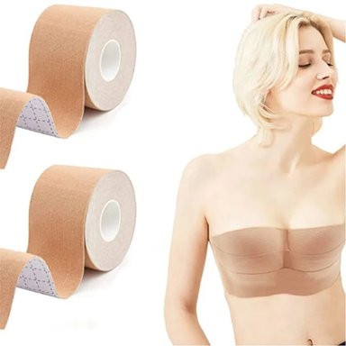 BOOB TAPE 5CM X 5M - CINTA INVISIBLE PARA ROPA SIN TIRANTES - 2