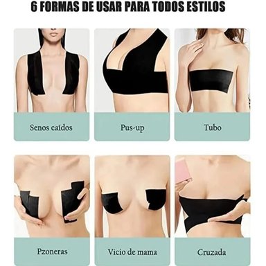 BOOB TAPE 5CM X 5M - CINTA INVISIBLE PARA ROPA SIN TIRANTES - 4