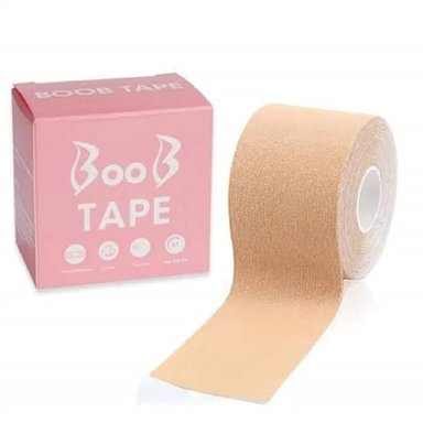 BOOB TAPE 5CM X 5M - CINTA INVISIBLE PARA ROPA SIN TIRANTES - 5