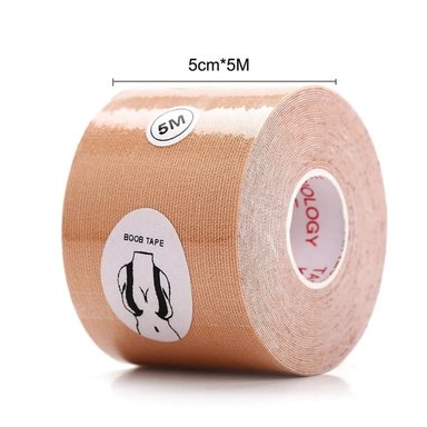 BOOB TAPE 5CM X 5M - CINTA INVISIBLE PARA ROPA SIN TIRANTES - 6