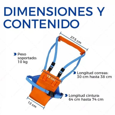ARNÉS CAMINADOR BEBÉ – APRENDE A CAMINAR CON SEGURIDAD Y COMODIDAD - 8