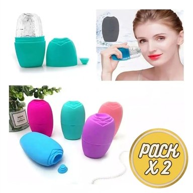 PACK X2 MASAJEADORES FACIALES MOLDE DE HIELO – HIELOTERAPIA PARA TU ROSTRO - 1