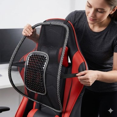 PACK X2 SOPORTE LUMBAR ANATÓMICO – ALIVIO Y COMODIDAD CON MASAJE - 2