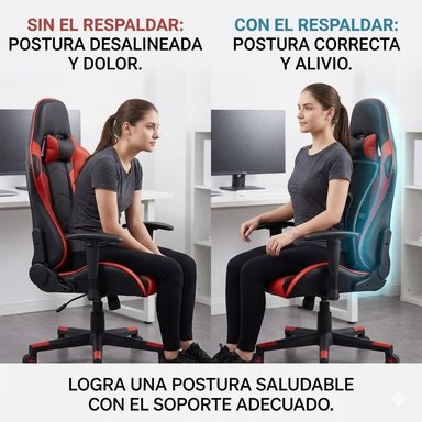 PACK X2 SOPORTE LUMBAR ANATÓMICO – ALIVIO Y COMODIDAD CON MASAJE - 4
