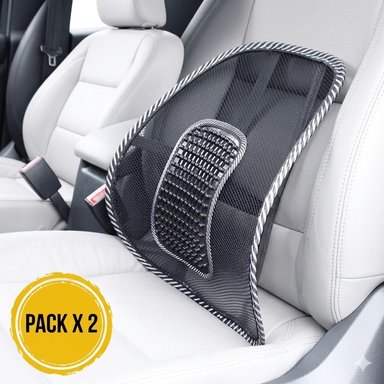 PACK X2 SOPORTE LUMBAR CON MASAJE – ALIVIO INSTANTÁNEO Y MEJORA DE POSTURA