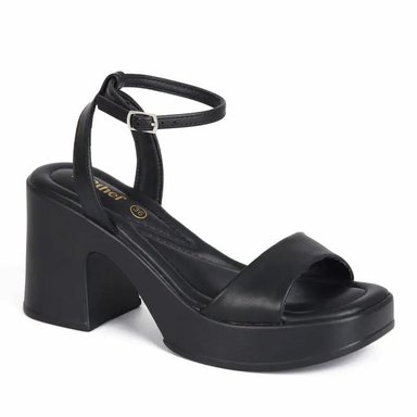 SANDALIA MUJER STHEF CASUAL NEGRO 7798 - 1