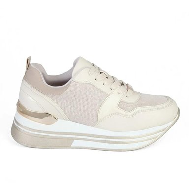 ZAPATILLA MUJER STHEF TRENDY BEIGE 7924