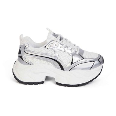 ZAPATILLA MUJER STHEF TRENDY PLATA 8124