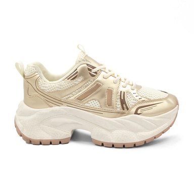 ZAPATILLA MUJER STHEF TRENDY DORADO 8123