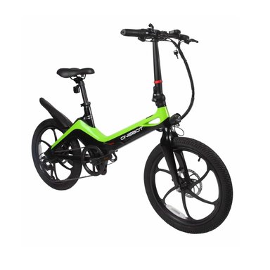 E-BIKE ONEBOT S9/1002 PLEGABLE INC. BATERIA, CARGADOR Y LLAVES VERDE