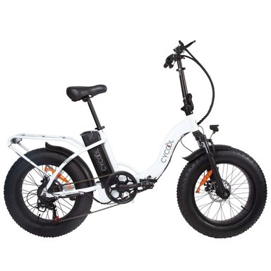 E-BIKE CYCOOL EWILD20W/1005 CON TIMON PLEGABLE, INC. BATERIA, CARGADOR Y LLAVES BLANCO