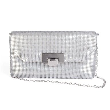 CARTERA FIESTA MUJER PLATA STHEF 8070