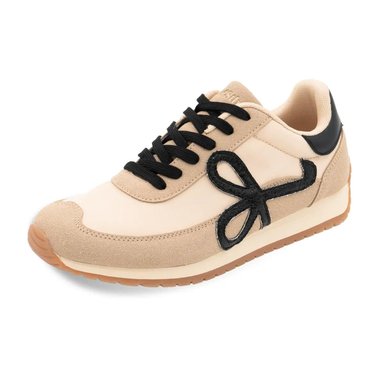ZAPATILLA MUJER STHEF CASUAL BEIGE/NEGRO 8146