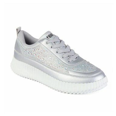 ZAPATILLA MUJER STHEF TRENDY PLATA 7918