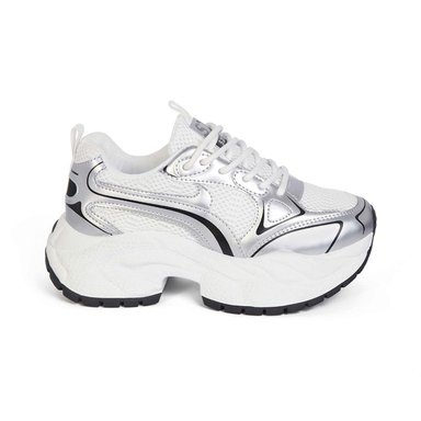 ZAPATILLA MUJER STHEF TRENDY PLATA 8124