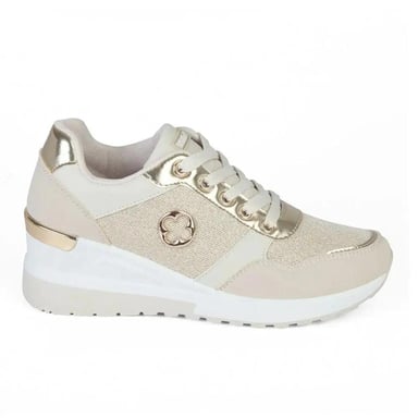 ZAPATILLA MUJER STHEF TRENDY BEIGE 7910 - 1