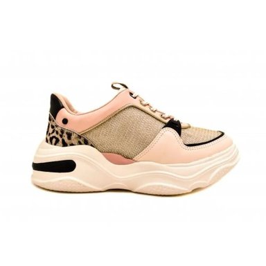 ZAPATILLAS MUJER T4181 OLIVA/PEACH/PRETO