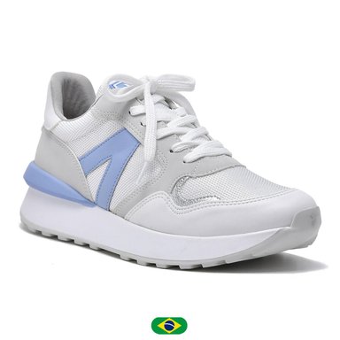 ZAPATILLAS PARA MUJER 22-17603-04 BRANCO/NEVE/PRATA/LAGOA